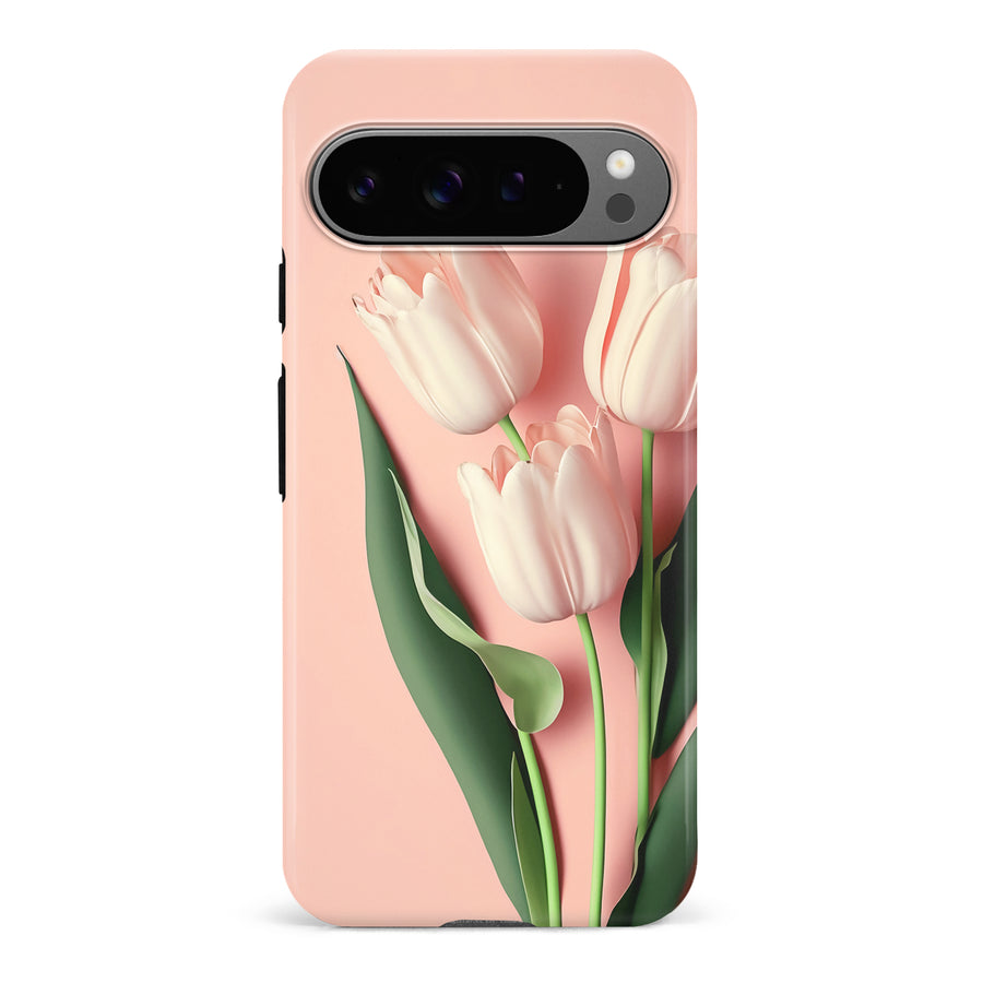 Google Pixel 9 Pro Floral Phone Case in Pink