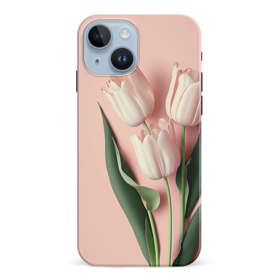 iPhone 15 Floral Phone Case in Pink