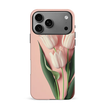 iPhone 17 Pro Max Tulips in Pink Floral Phone Case