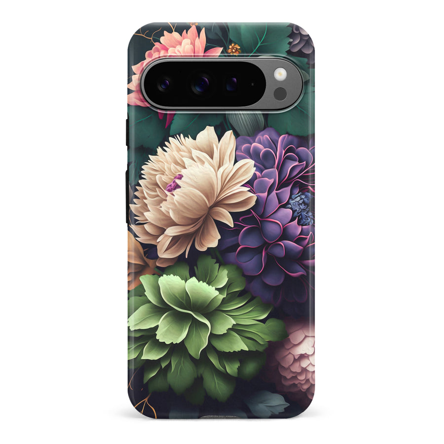 Google Pixel 9 Pro Carnation Phone Case in Black