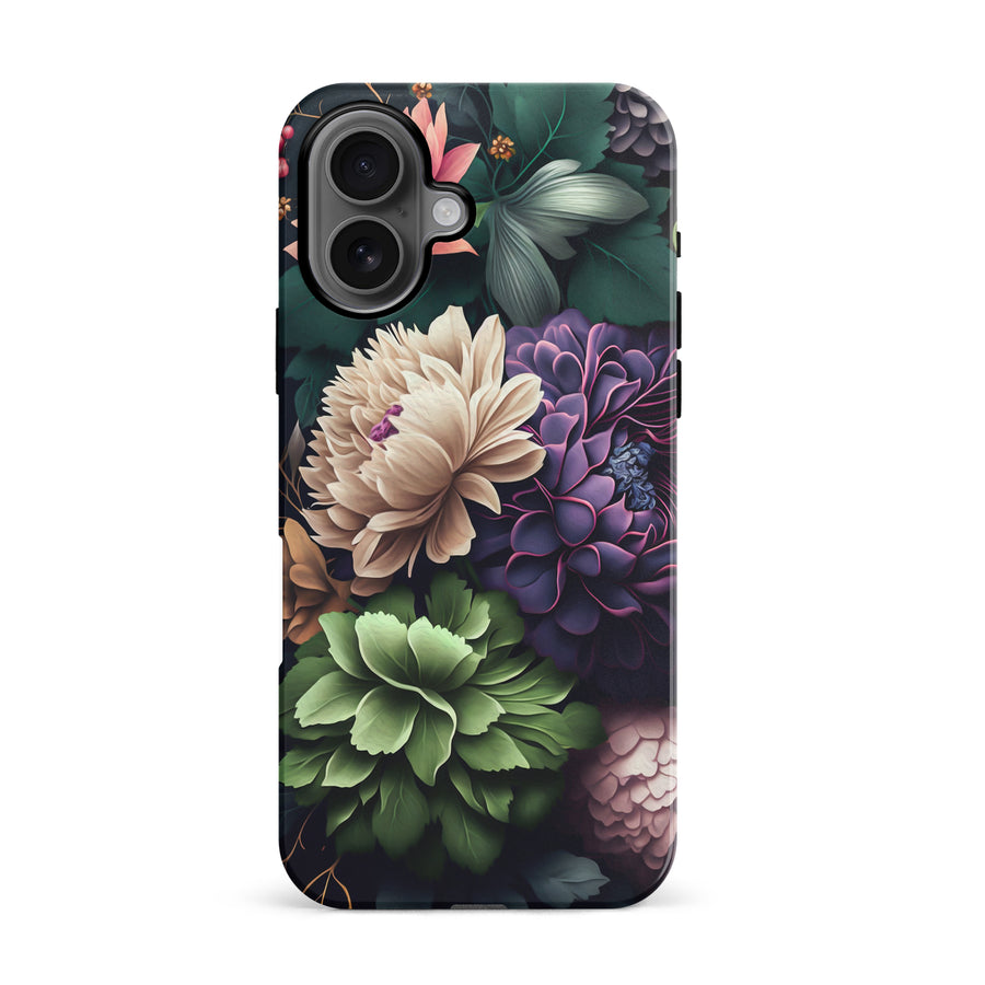 iPhone 16 Carnation Phone Case in Black