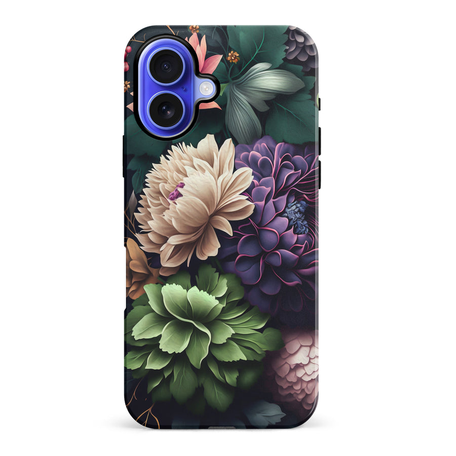 iPhone 16 Plus Carnation Phone Case in Black