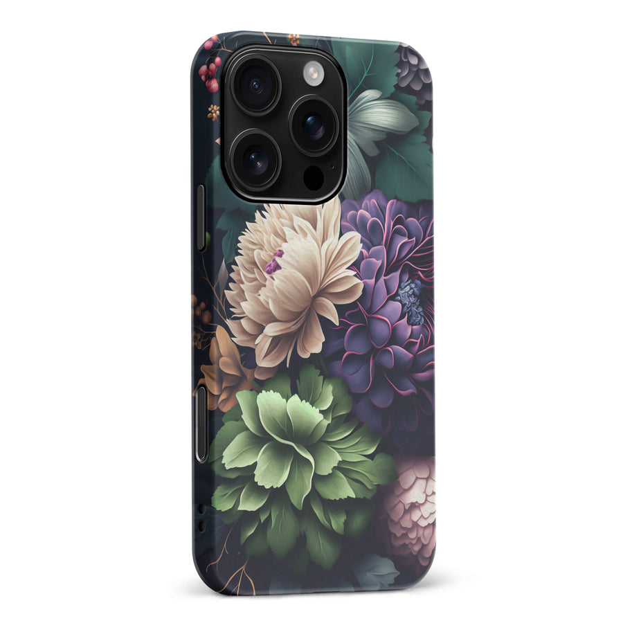 iPhone 16 Pro Max Carnation Phone Case in Black