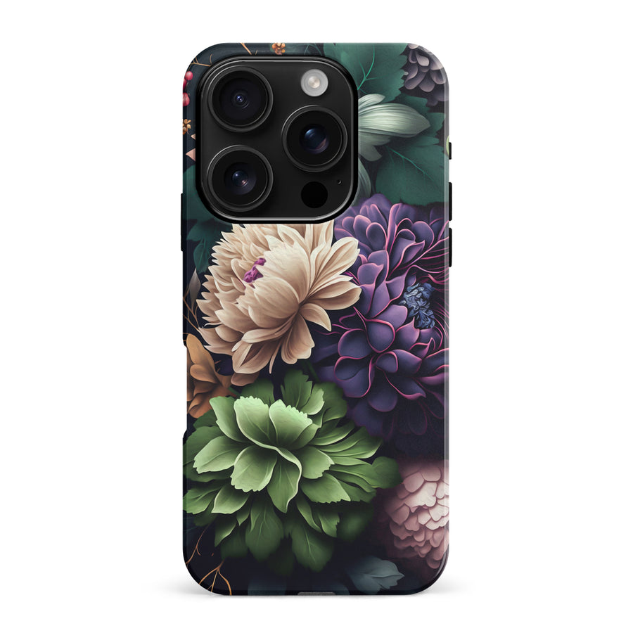 iPhone 16 Pro Max Carnation Phone Case in Black