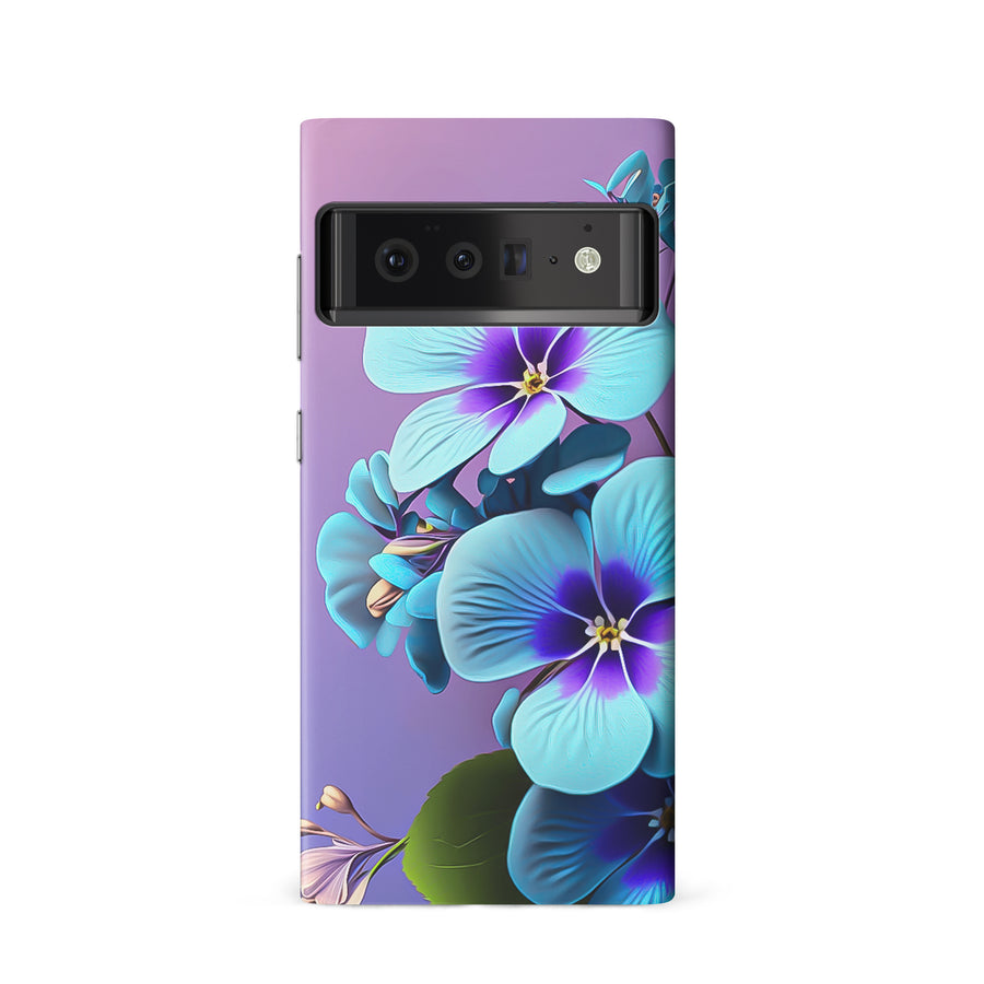 Google Pixel 6 Pansy Floral Phone Case