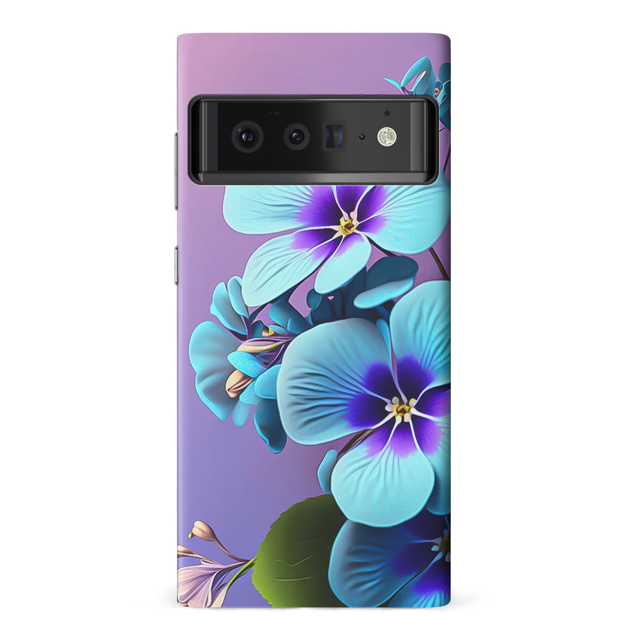Google Pixel 6 Pro Pansy Floral Phone Case