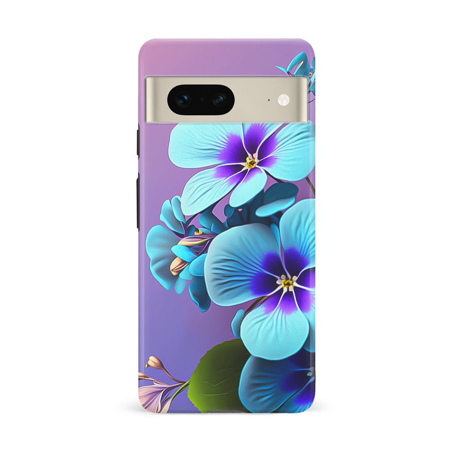 Google Pixel 7 Pansy Floral Phone Case