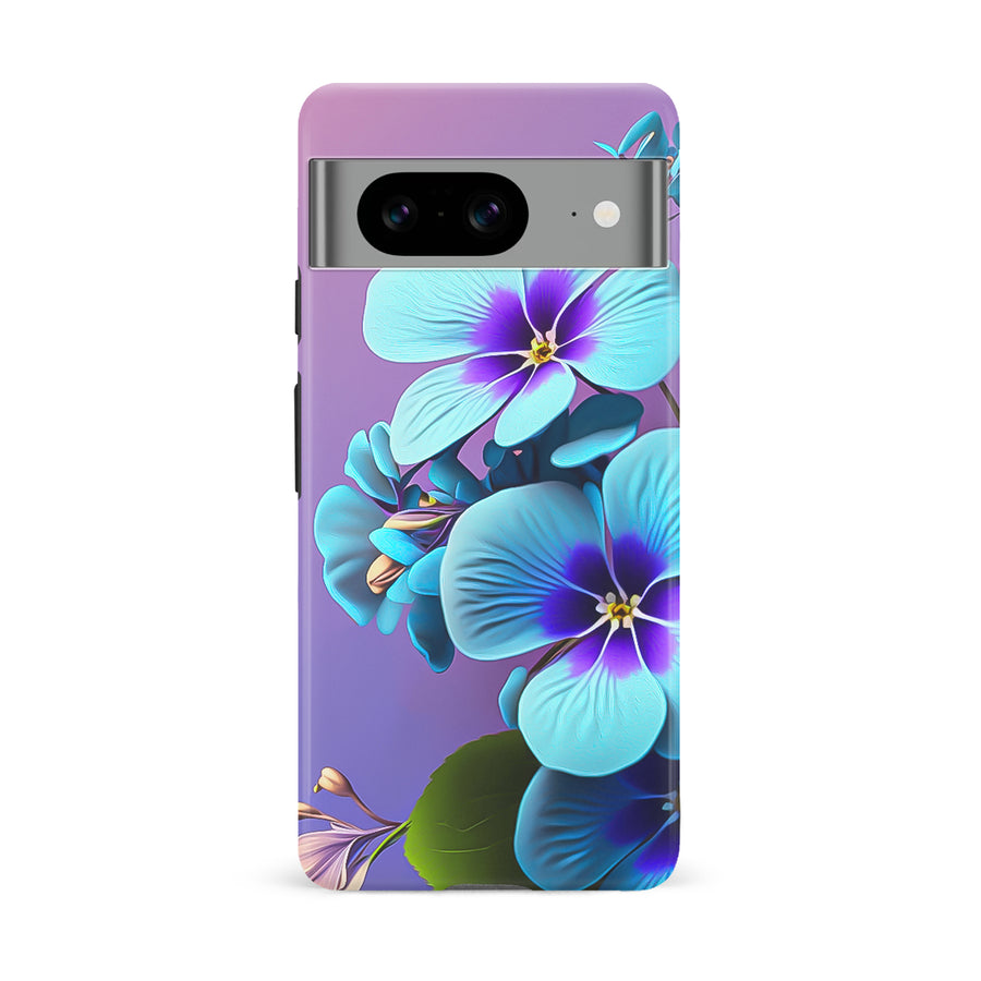 Google Pixel 8 Pansy Floral Phone Case