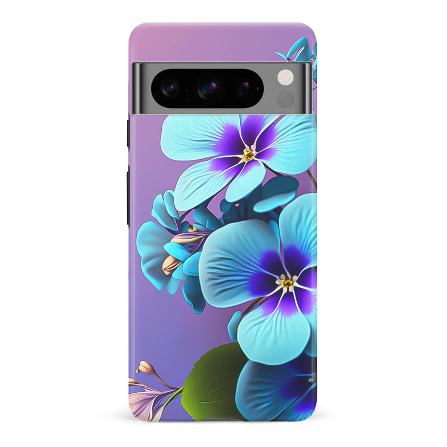 Google Pixel 8 Pro Pansy Floral Phone Case