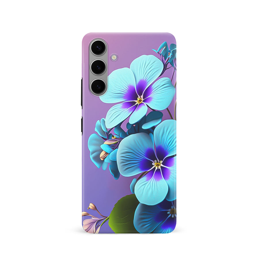 Samsung Galaxy S24 Pansy Floral Phone Case