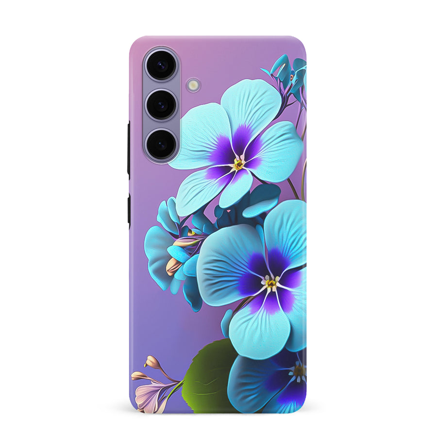 Samsung Galaxy S24 Plus Pansy Floral Phone Case