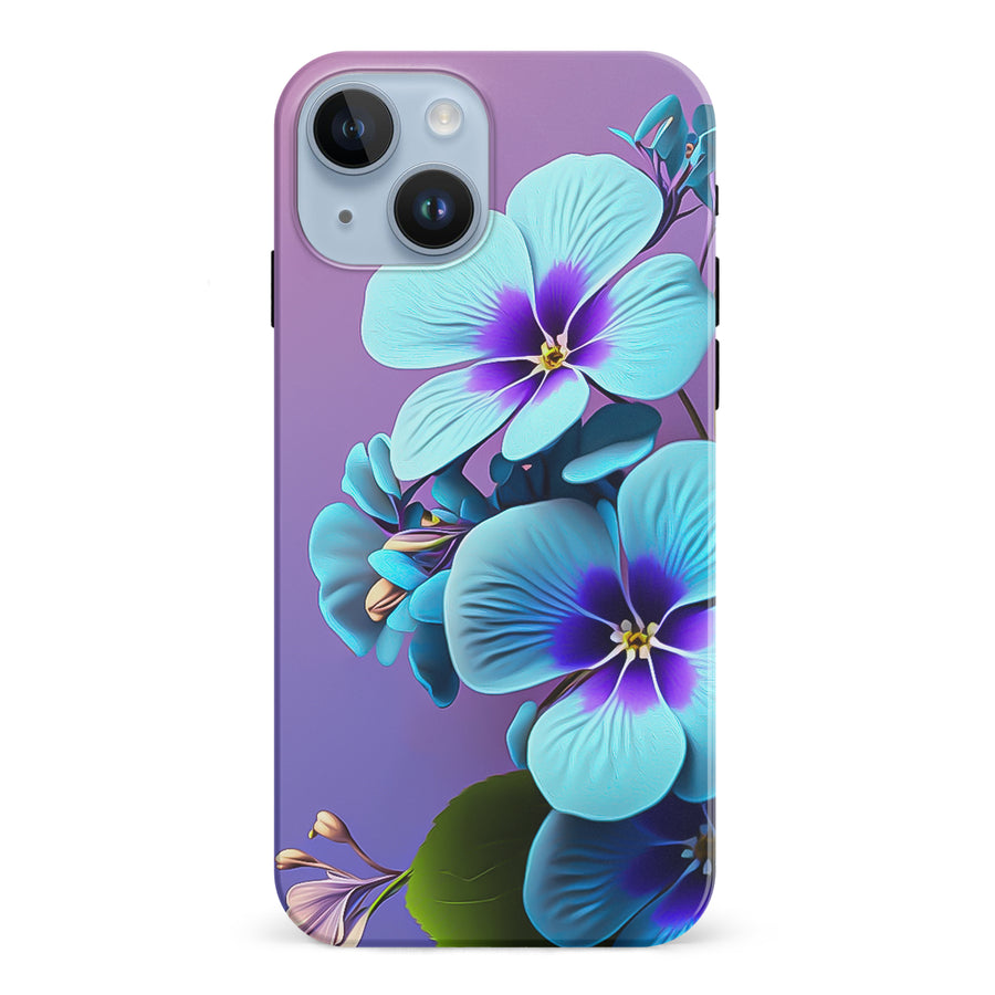 iPhone 15 Pansy Floral Phone Case