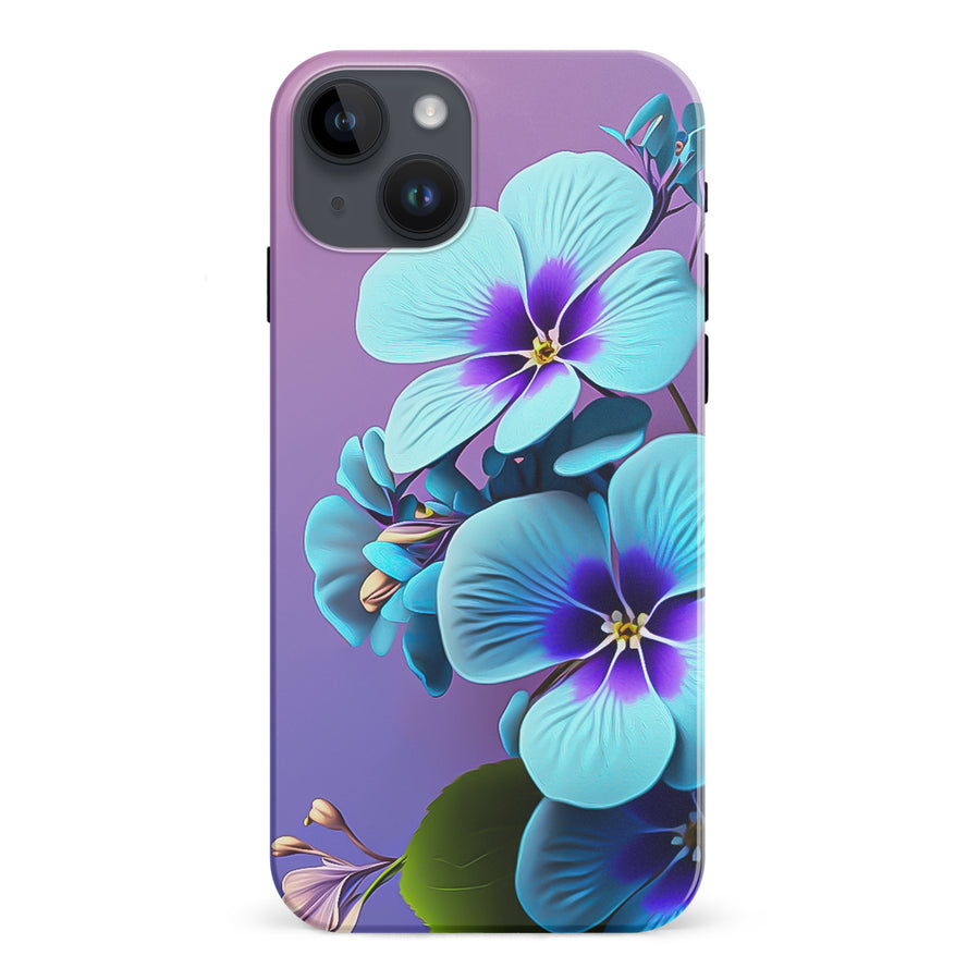 iPhone 15 Plus Pansy Floral Phone Case