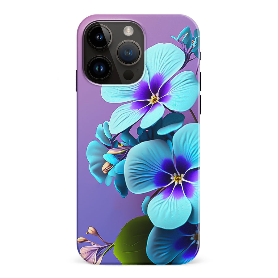 iPhone 15 Pro Max Pansy Floral Phone Case