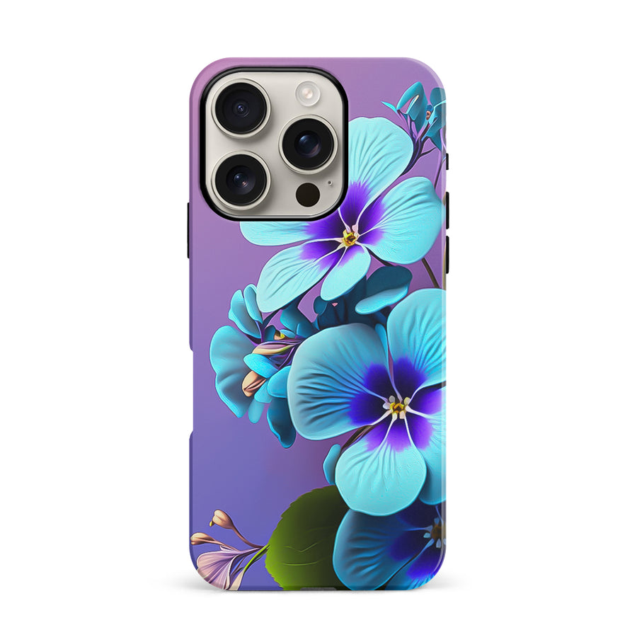 iPhone 16 Pro Pansy Floral Phone Case