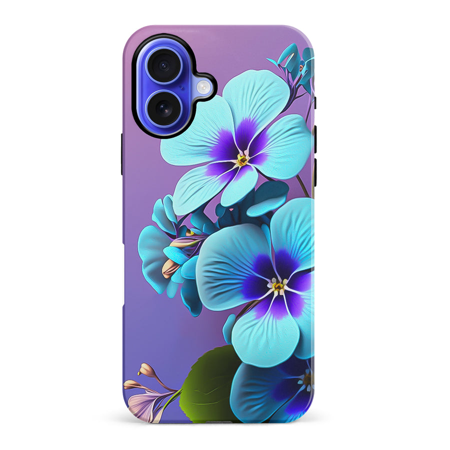 iPhone 16 Plus Pansy Floral Phone Case