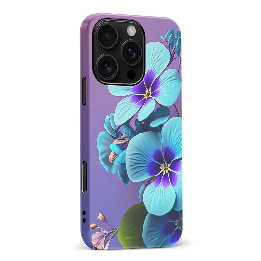 iPhone 16 Pro Max Pansy Floral Phone Case