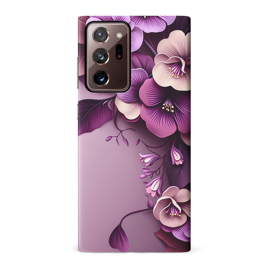 Samsung Galaxy S10 Hibiscus Phone Case in Purple
