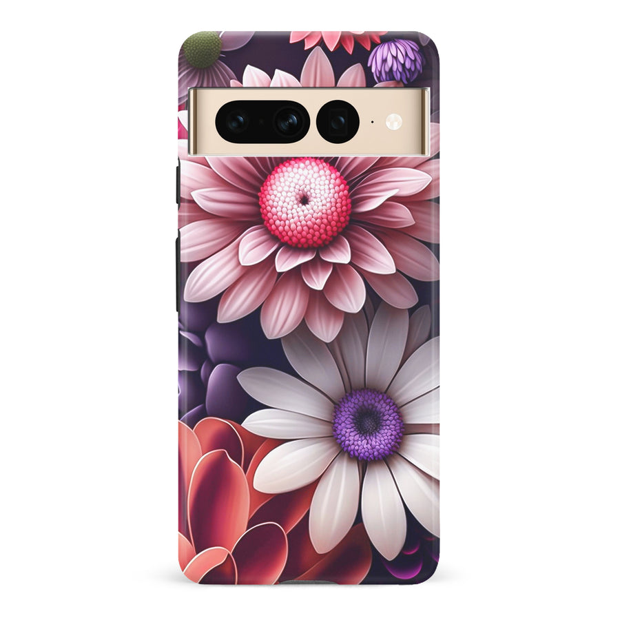 Google Pixel 7 Daisy Phone Case in Purple