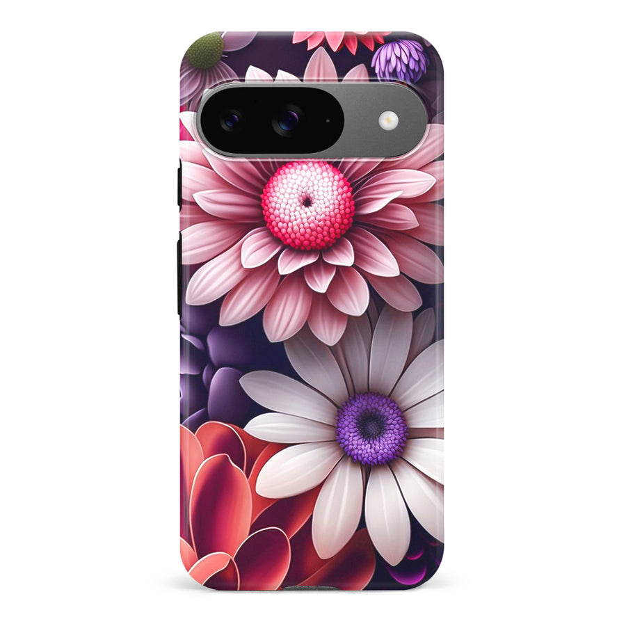 Google Pixel 9 Daisy Phone Case in Purple