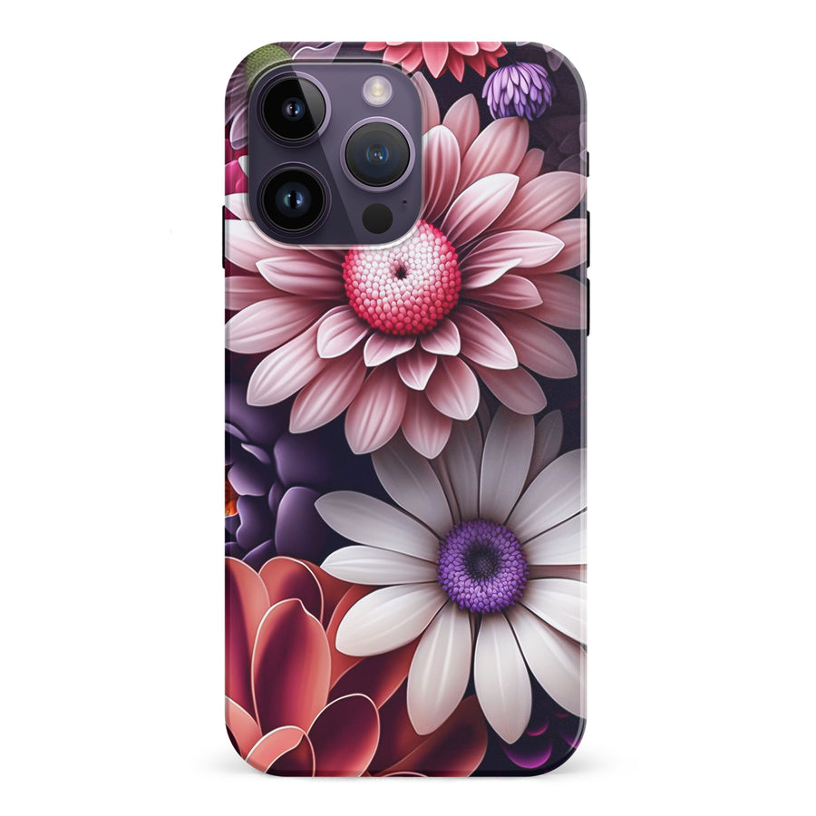 iPhone 15 Pro Daisy Phone Case in Purple