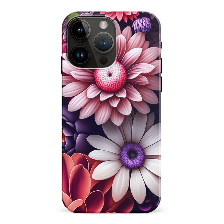iPhone 15 Pro Max Daisy Phone Case in Purple