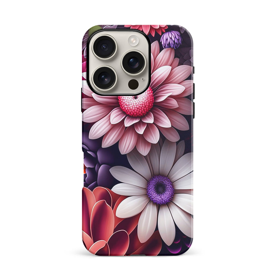 iPhone 16 Pro Daisy Phone Case in Purple