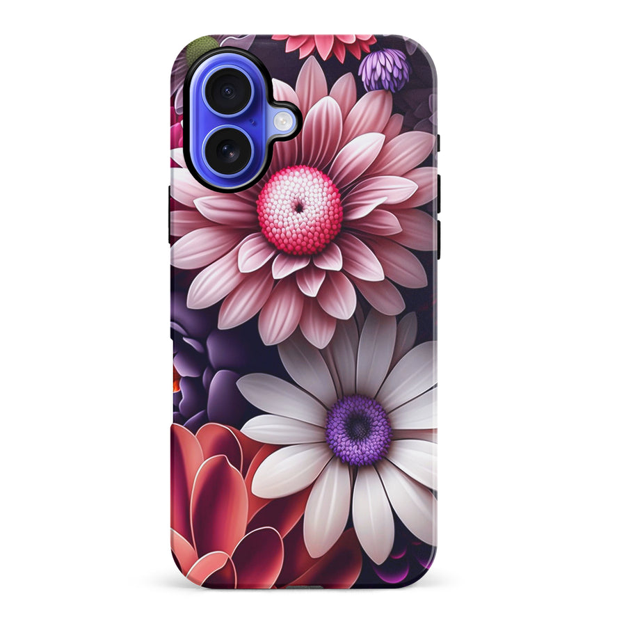 iPhone 16 Plus Daisy Phone Case in Purple