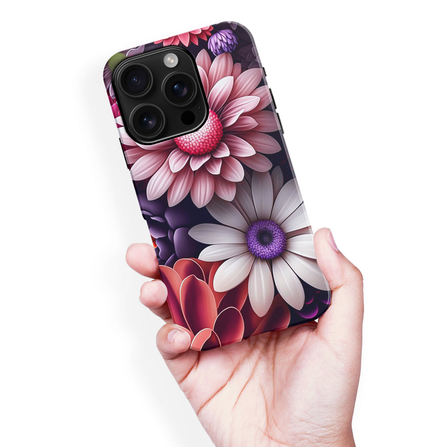 iPhone 16 Pro Max Daisy Phone Case in Purple