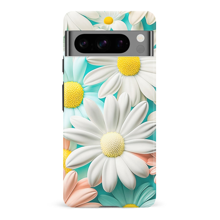 Google Pixel 8 Pro Floral Phone Case in White