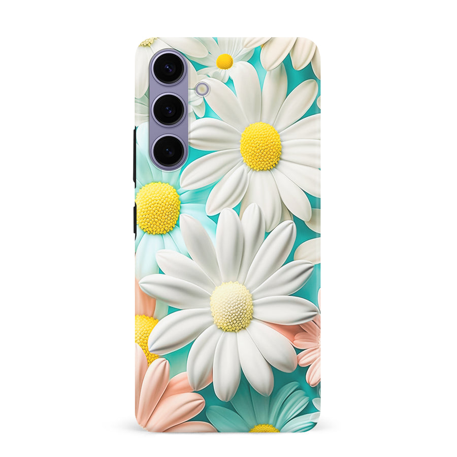 Samsung Galaxy S24 Plus Floral Phone Case in White