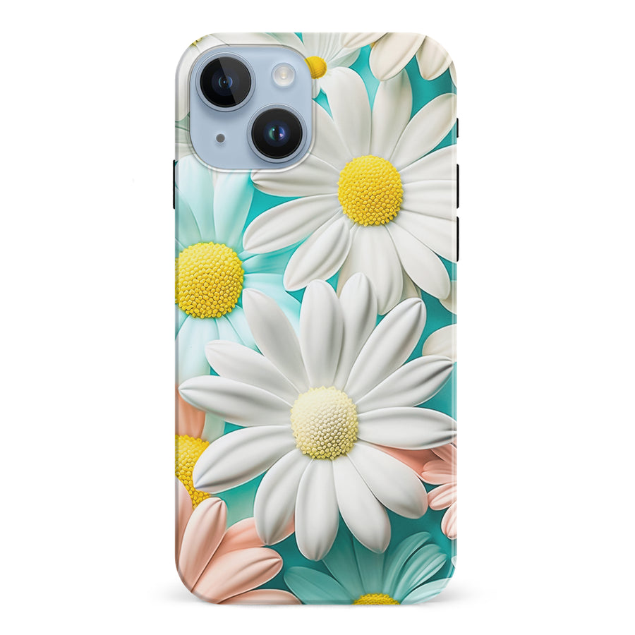 iPhone 15 Floral Phone Case in White