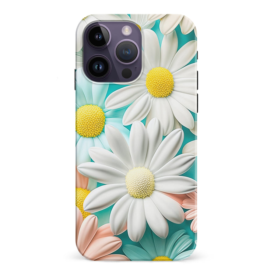 iPhone 15 Pro Floral Phone Case in White