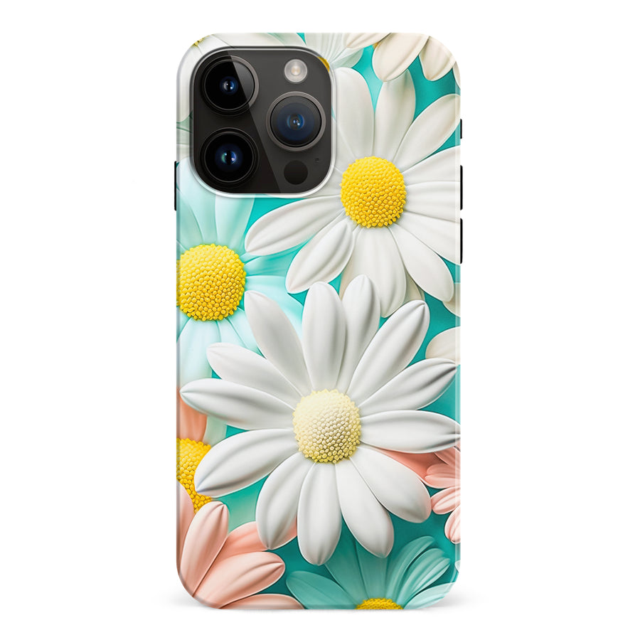 iPhone 15 Pro Max Floral Phone Case in White