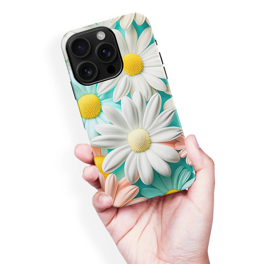 iPhone 16 Pro Max Floral Phone Case in White