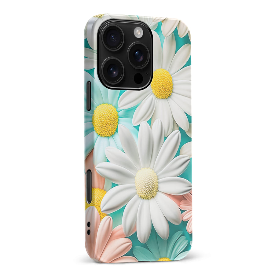 iPhone 16 Pro Max Floral Phone Case in White