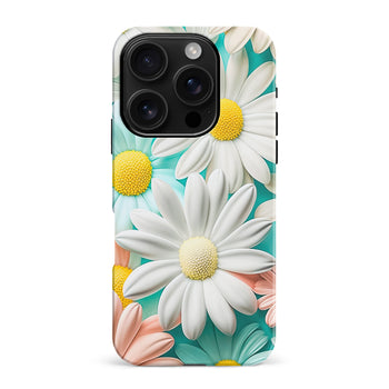 iPhone 16 Pro Max Floral Phone Case in White