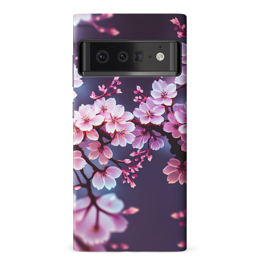 Google Pixel 6 Pro Cherry Blossom Phone Case in Purple