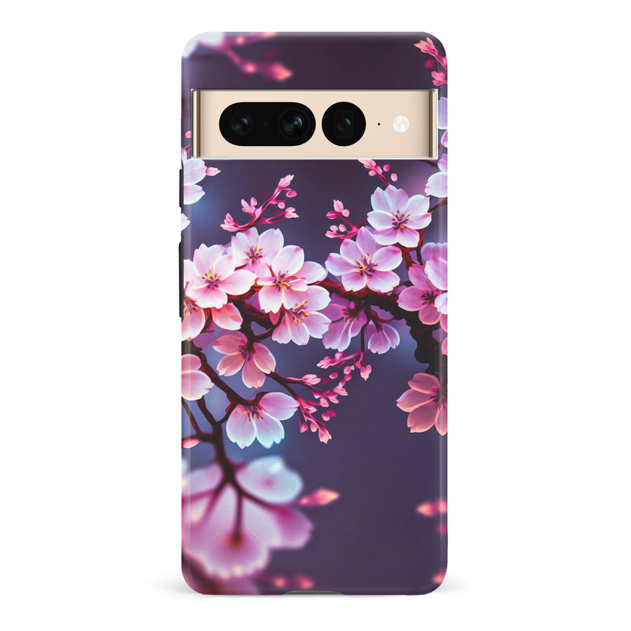 Google Pixel 7 Pro Cherry Blossom Phone Case in Purple