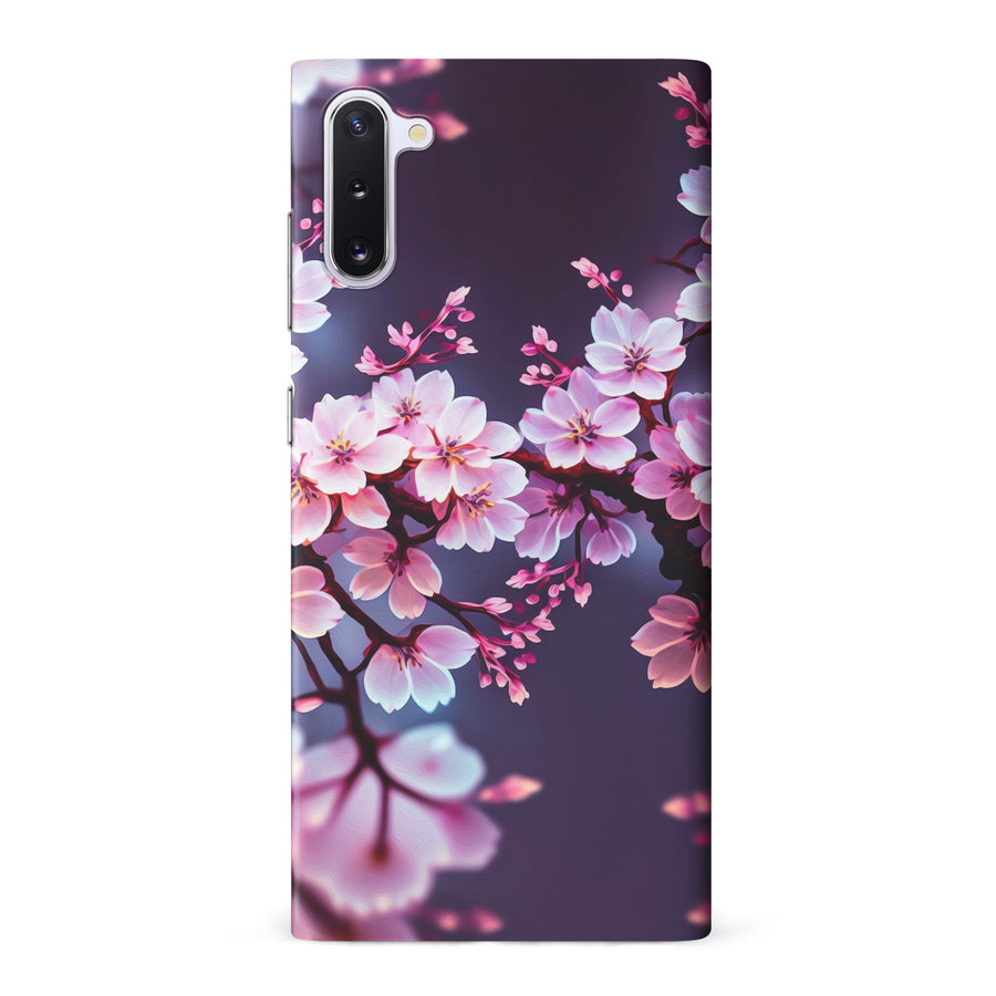 Samsung Galaxy Note 10 Cherry Blossom Phone Case in Purple