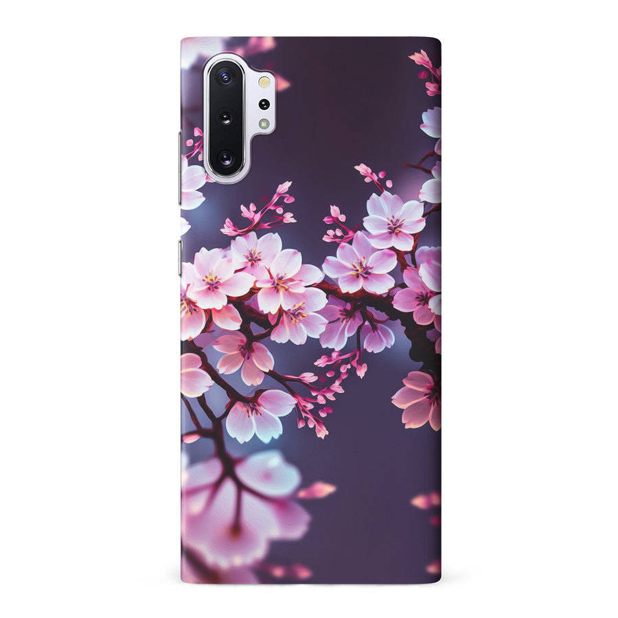 Samsung Galaxy Note 10 Plus Cherry Blossom Phone Case in Purple