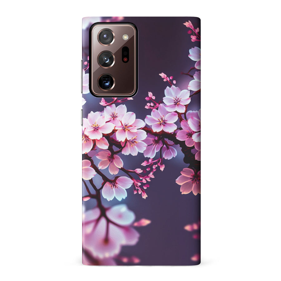 Samsung Galaxy Note 20 Ultra Cherry Blossom Phone Case in Purple