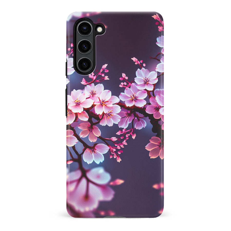 Samsung Galaxy S23 Plus Cherry Blossom Phone Case in Purple