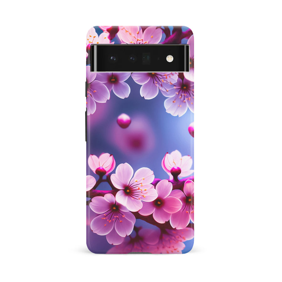 Google Pixel 6A Sakura Phone Case in Purple