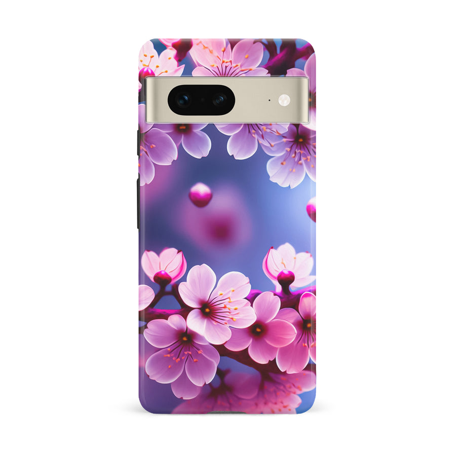 Google Pixel 7 Sakura Phone Case in Purple