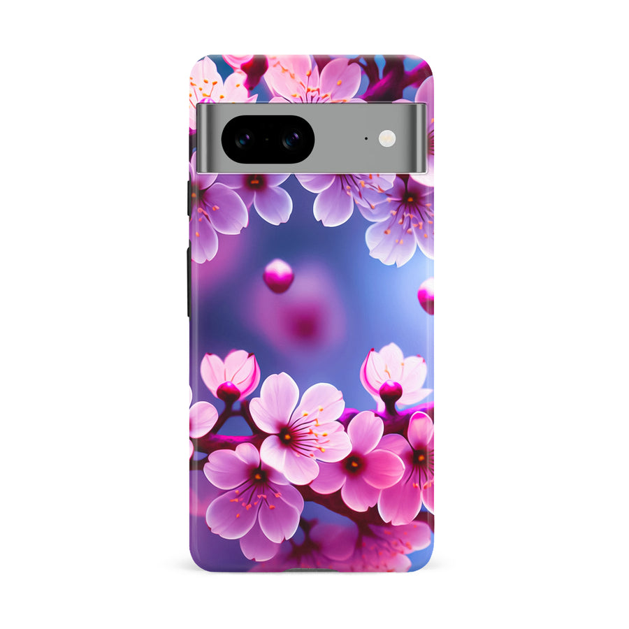 Google Pixel 8A Sakura Phone Case in Purple