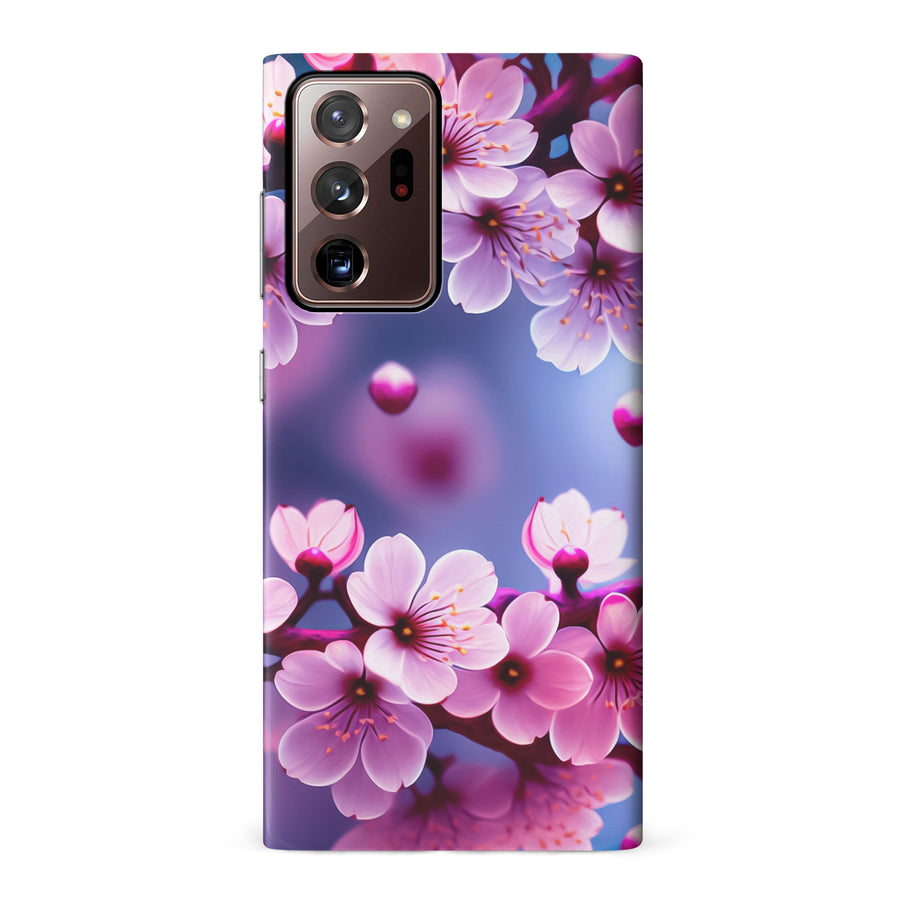 Samsung Galaxy Note 20 Ultra Sakura Phone Case in Purple