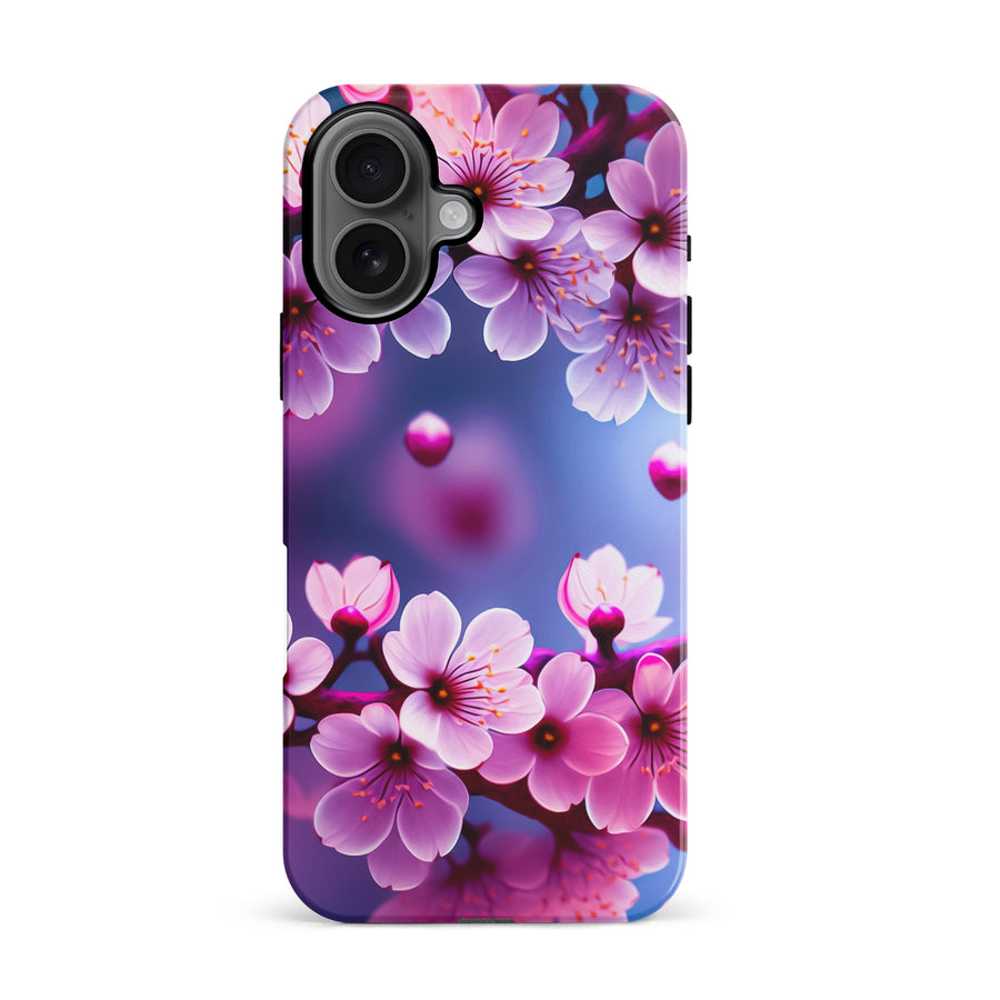 iPhone 16 Sakura Phone Case in Purple