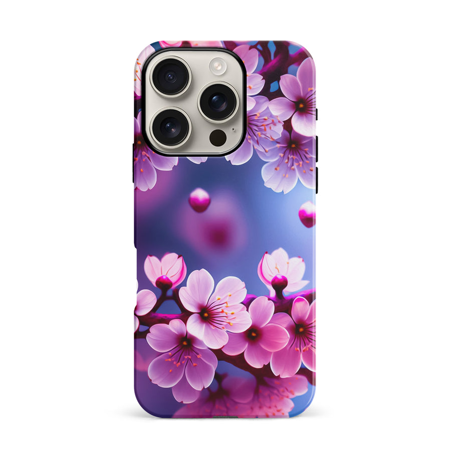 iPhone 16 Pro Sakura Phone Case in Purple