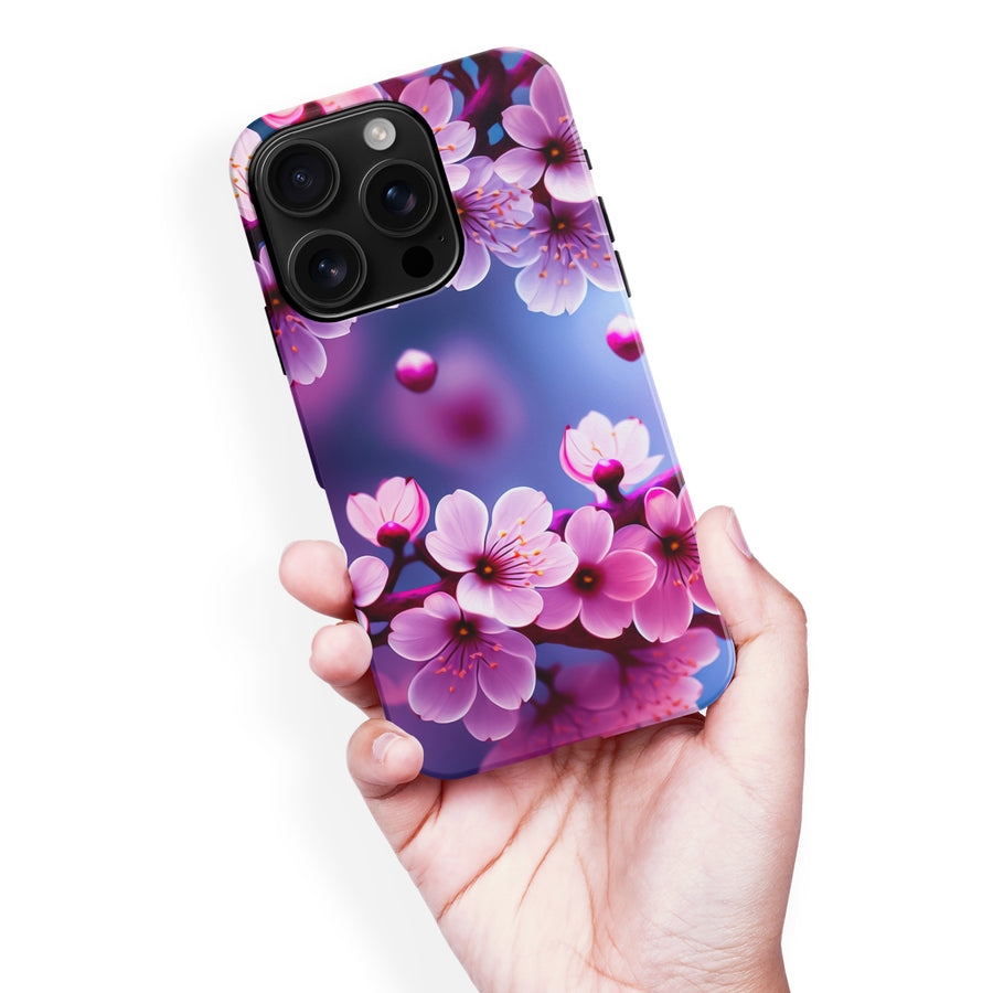 iPhone 16 Pro Max Sakura Phone Case in Purple